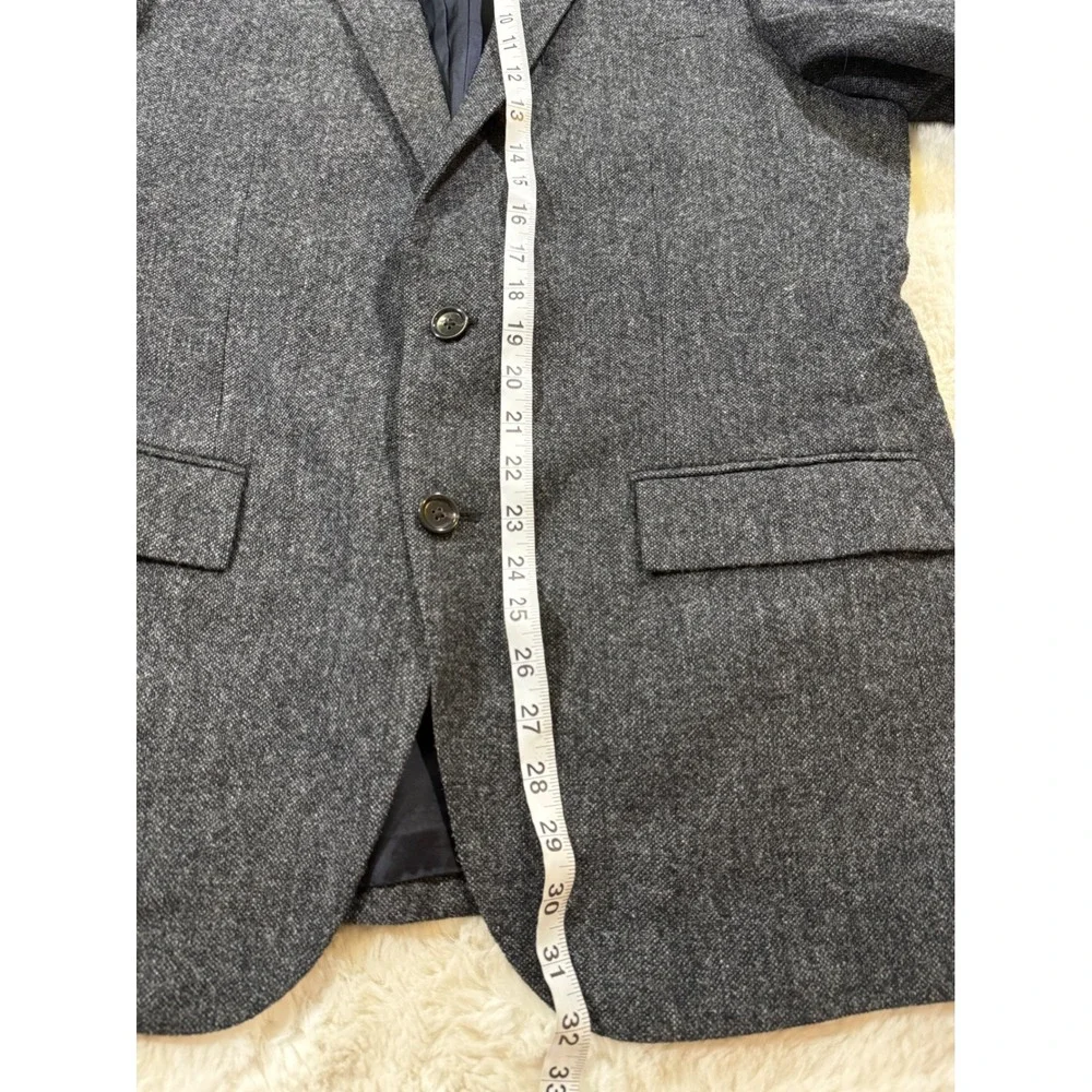 J.Crew Ludlow Suit 40R 31x34 Grey Moon British Herringbone Wool Yorkshire Tweed